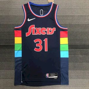 Men's Seth-Curry Black Team Jersey - 75th Anniversary City Edition