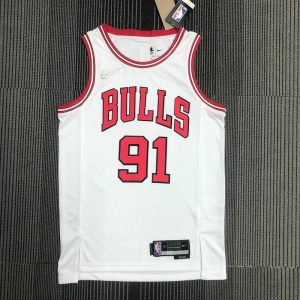 Men's Dennis Rodman White Team Jersey - 75th Anniversary Edition