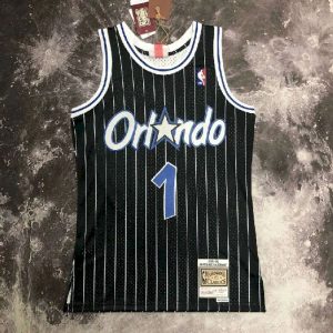 Men's M&N 1995 Anfernee Hardaway Black Retro Jersey