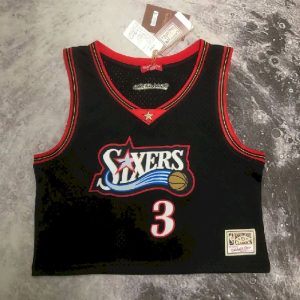 Women's M&N Allen Iverson Black Retro Jersey