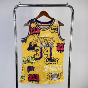 Men's M&N 1996/97 Shaquille O'Neal Yellow Retro Jersey