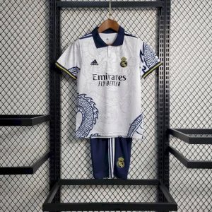 Real Madrid 2022/23 White Dragon Edition Kids Kit
