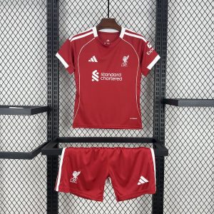 Liverpool 2025/26 Home Kids Kit