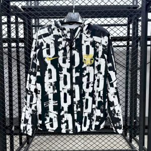 Barcelona 2025/26 Black and white stripesr Windbreaker