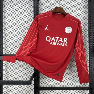 Paris Saint-Germain 2025/26 Red goalkeeper Long Sleeves Jersey