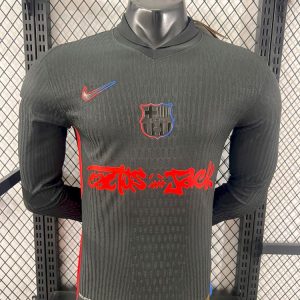 Barcelona 2024/25 Travis Scott Edition Long Sleeves Jersey Player Version