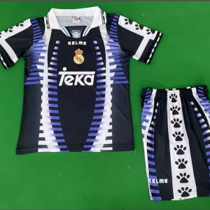 Real Madrid 1997/98 Third  Kids Retro Jersey And Shorts