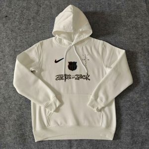 Barcelona 2025 Travis Scott Edition  White Football Hoodie