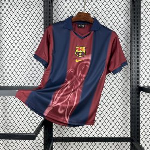 Barcelona 2000/01 Home Retro Skeleton Jersey